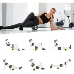 Kit Completo de Yoga e Pilates 5 Peças com Rolo Massageador, Bola, Bloco e Faixas de Exercício - 2