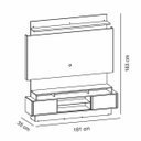 Ver imagem 3 de Painel para Tv Até 55 Polegadas 2 Gavetas Led Tb115L Dalla Costa