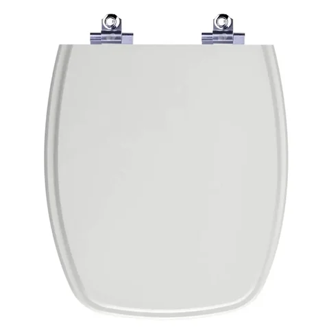 Tampa De Vaso Com Amortecedor Stylus Cinza Prata Para Celite