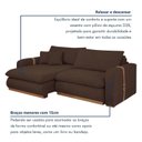 Ver imagem 7 de Sofá Cama Retrátil e Reclinável 2 Lugares Pés Madeira Maciça 210cm França Yescasa