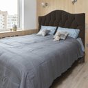 Ver imagem 6 de Cabeceira Box Queen Almofadada Capitonê Provençal Suede Chocolate 160 X 120 Cm Rbl
