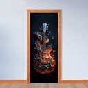Ver imagem 2 de Adesivo de Porta - Guitarra 1