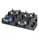 Ver imagem 7 de Fogão Cooktop a Gás Fischer 1519 4 Bocas Vidro Temperado Preto Bivolt
