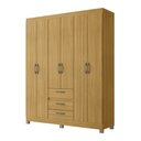 Ver imagem 2 de Guarda-roupa Casal 6 Portas 3 Gavetas Rp3638 Ipê - Decibal