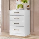 Ver imagem 5 de Cômoda Ms913 4 Gavetas Branco Moval