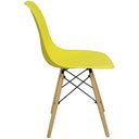 Ver imagem 4 de Kit 10 Cadeiras Charles Eames Eiffel Wood Design Amarelo