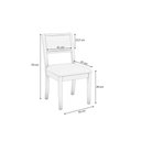 Ver imagem 2 de Kit 6 Cadeiras Sala Jantar Alice 6 Un Carvalho Linho Bege A058