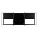 Ver imagem 6 de Armário para Escritório e 2 Estantes Industriais F5 Office Cor:preto