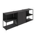 Ver imagem 2 de Armário para Escritório e 2 Estantes Industriais F5 Office Cor:preto