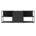 Ver imagem 3 de Armário para Escritório e 2 Estantes Industriais F5 Office Cor:preto