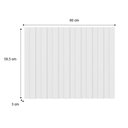 Ver imagem 2 de Painel Ripado Decorativo 80cm X 59,5cm para Sala ou Cozinha Cor:branco