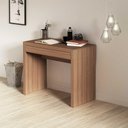 Ver imagem 6 de Kit para Escritório com Mesa Estante e Balcão Buffet 3 Portas 1 Gaveta Amêndoa Tecno Mobili