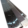 Ralo Linear 7,5cm x 50cm Inox 304 concava com suporte e Tela Anti Insetos Borda de Piscina Varanda F - 1