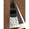 Ralo Linear 7,5cm x 50cm Inox 304 concava com suporte e Tela Anti Insetos Borda de Piscina Varanda F - 3
