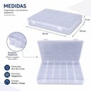 Ver imagem 3 de Organizador Comprimidos Caixa Box 30cm Divisorias Adaptaveis Estojo Multiuso Porta Maleta Grande Pes