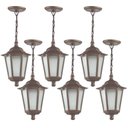 Ver imagem 1 de Kit 6 Luminárias de Teto Colonial Pendente Grego 18x58cm Mar