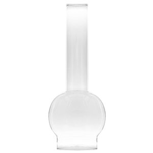 Cúpula Manga Chaminé P/lampião Retrô de Vidro Incolor Brilho