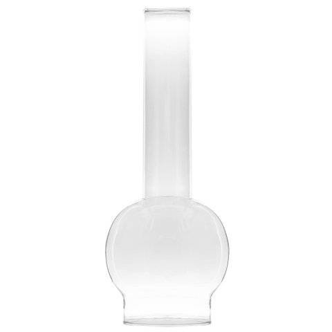 Cúpula Manga Chaminé P/lampião Retrô de Vidro Incolor Brilho