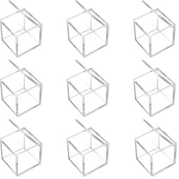 Caixa em Acrílico com Tampa Articulada 5x5x5 Cm 9 Un - 1