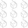 Caixa em Acrílico com Tampa Articulada 5x5x5 Cm 9 Un - 1
