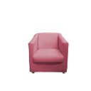 Ver imagem 2 de Poltrona Decorativa Biane Suede Rosa Pés Cromado Ms Decor