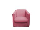 Ver imagem 2 de Poltrona Decorativa Biane Suede Rosa Pés Cromado Ms Decor