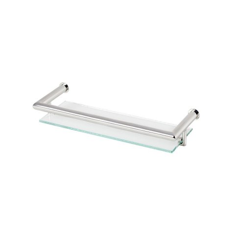 Porta Shampoo de Banheiro em Aço Inox Polido Brilhante Linha Tessália Stainless