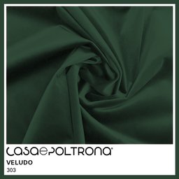 Sofá Curvo 03 Lugares 210cm Eron Veludo Verde - CasaePoltrona - 5