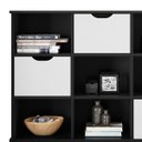 Ver imagem 5 de Nicho Organizador c/ 3 Gavetas Vintage Haia Q01 Preto/Branco - ADJ Decor