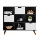 Ver imagem 1 de Nicho Organizador c/ 3 Gavetas Vintage Haia Q01 Preto/Branco - ADJ Decor