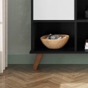 Ver imagem 4 de Nicho Organizador c/ 3 Gavetas Vintage Haia Q01 Preto/Branco - ADJ Decor