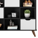Ver imagem 6 de Nicho Organizador c/ 3 Gavetas Vintage Haia Q01 Preto/Branco - ADJ Decor