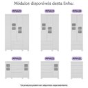 Ver imagem 7 de Berço 3 em 1 para Colchão 130x60cm com Cômoda 1 Porta 4 Gavetas Sol Multimóveis Mp4740 Branco