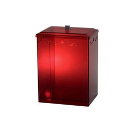 Cesto Retangular Com Desenho Vermelho - 1