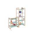 Ver imagem 2 de Conjunto Estantes Multiuso Colorê Infantil:menta