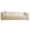 Ver imagem 7 de Kit Sofá 3 Lugares 180cm e Poltrona Decorativa Escritório Orgânico Cecília Bouclé Bege
