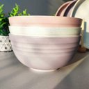 Ver mais imagens de Bowl Lyor Bambu 400ml Saladas Sobremesas Sortidos Lines 13x7cm Tigela para Caldos Sopas