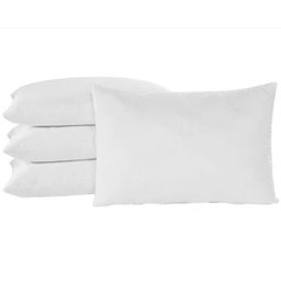 10 Fronhas Brancas Avulsa Algodão Percal 150 Fios para Travesseiros - 1