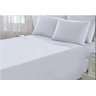 Jogo de Lençol Branco Casal Queen 4 Peças Algodão Percal 150 Fios - 1