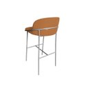 Ver imagem 4 de Banqueta Média para Bancada Base Ferro Champanhe Jbv Móveis: Boucle Terracota