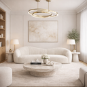 Ver imagem 2 de Sofá Star 230 Cm Orgânico Decorativo Sala Recepção Zahav:off White