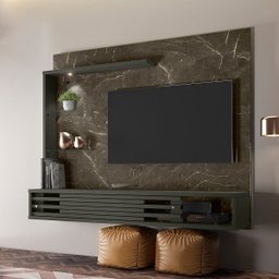 Bancada Suspensa Frizz Select para TV de até 50 polegadas - JADE / OLIVA - Madetec - 5