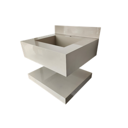 Lavatorio em Porcelanato com Prateleira 60x50 Bege - 3