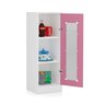 Mini Geladeira Refrigerador Infantil Com Visor Transparente:Rosa - 2