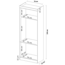 Armário Modena Modulado 2 portas Branco - Demóbile - 3 Armário Modena Modulado 2 portas Branco - Demóbile - 3