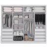 Guarda-Roupa Casal Kappesber G551 2 Portas de Correr 8 Gavetas e Espelho - Branco - 3