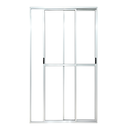 Ver imagem 2 de Porta Sacada de Aluminio Branco 2 Folhas Móveis com Trinco 2,10x1,50