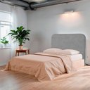 Ver imagem 6 de Cabeceira Casal King Size Estofada para Cama Box Lizza Veludo Cor Cinza Claro