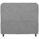 Ver imagem 7 de Cabeceira Casal King Size Estofada para Cama Box Lizza Veludo Cor Cinza Claro