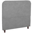 Ver imagem 5 de Cabeceira Casal King Size Estofada para Cama Box Lizza Veludo Cor Cinza Claro